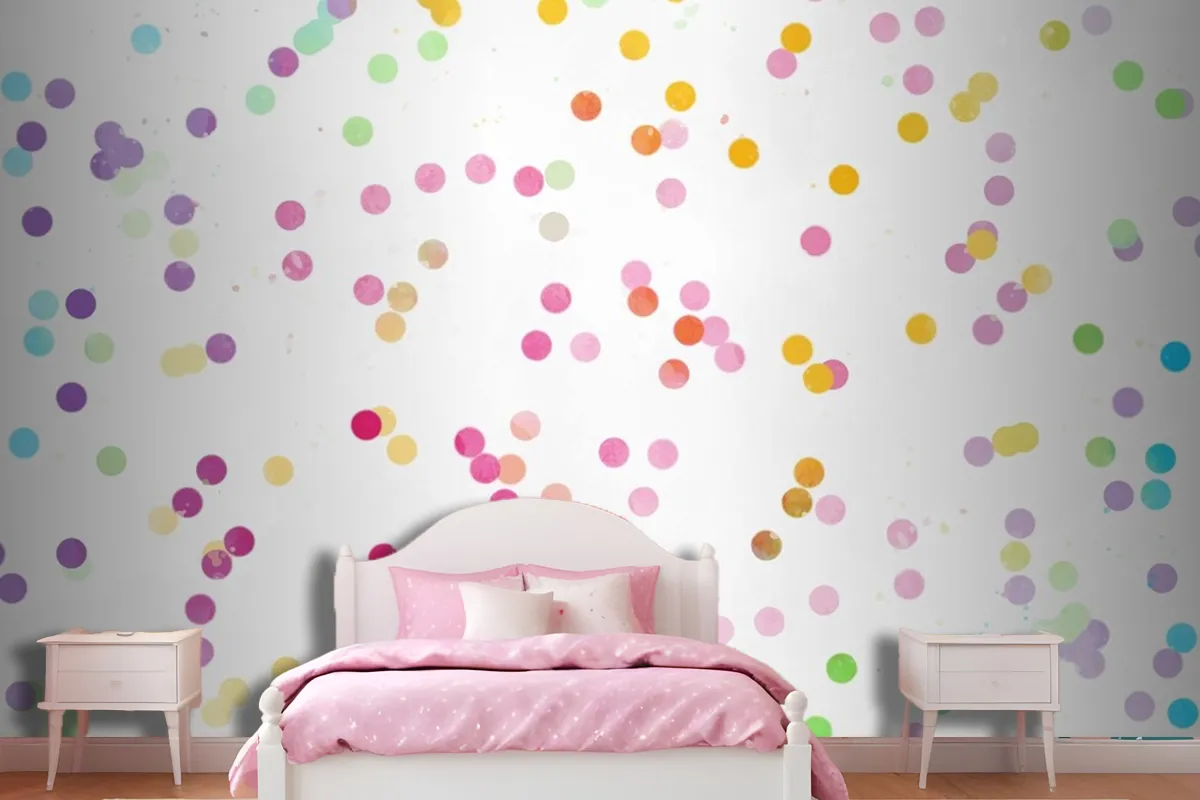 Watercolor Rainbow Background Wallpaper Mural