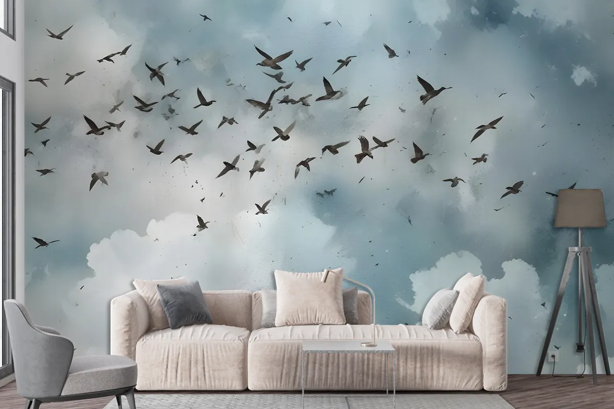 Watercolor Splash Art Wallpaper Mural