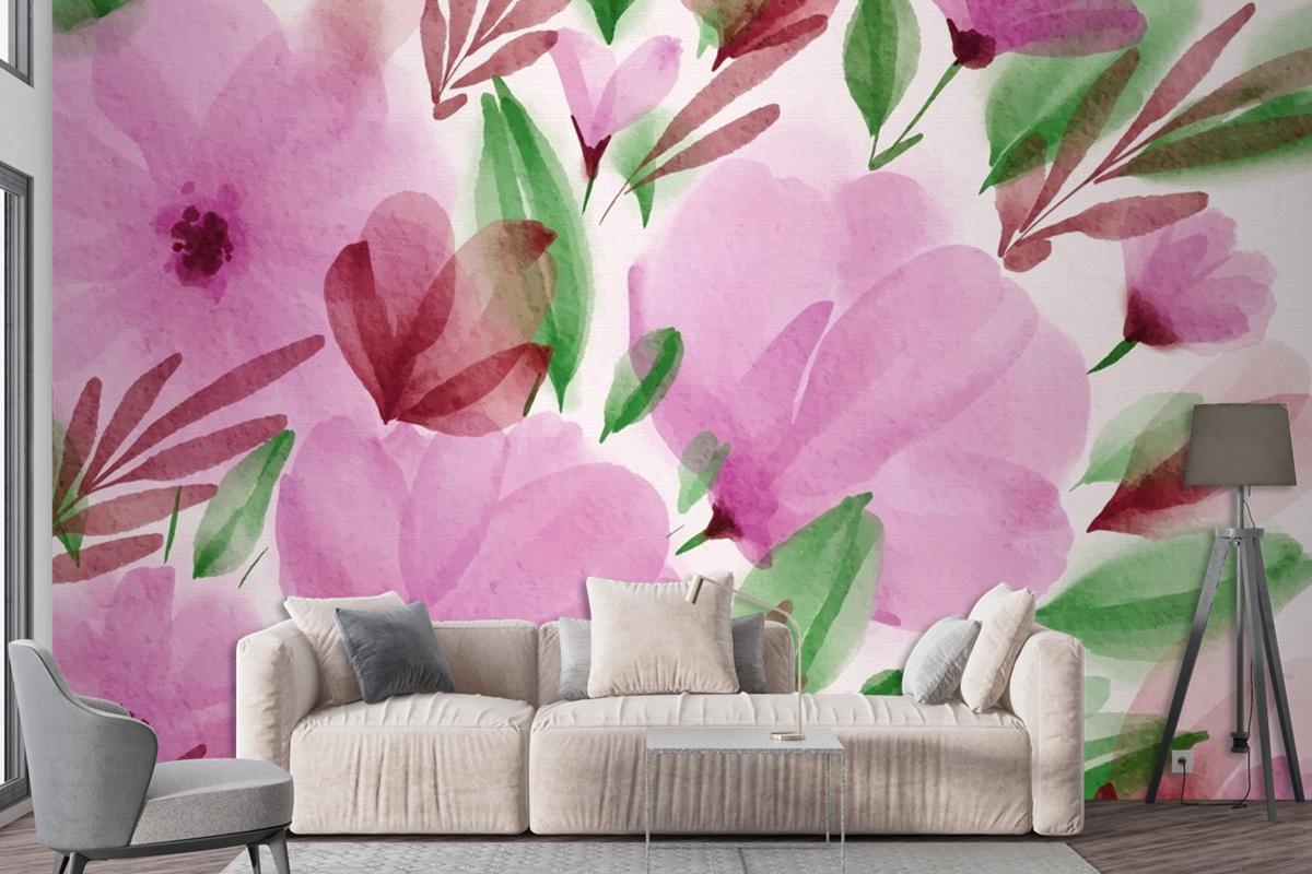 Watercolor Spring Wallpaper Mural