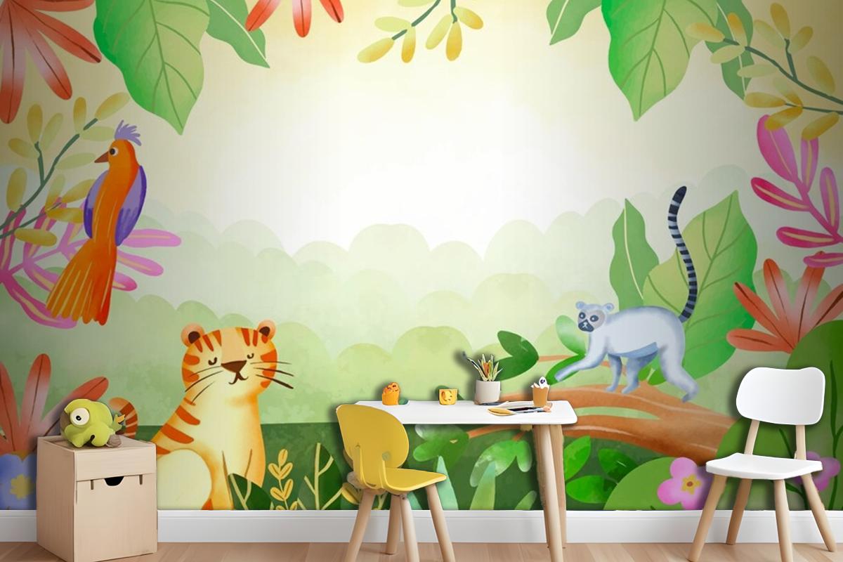 Watercolor World Wildlife Day Background Wallpaper Mural