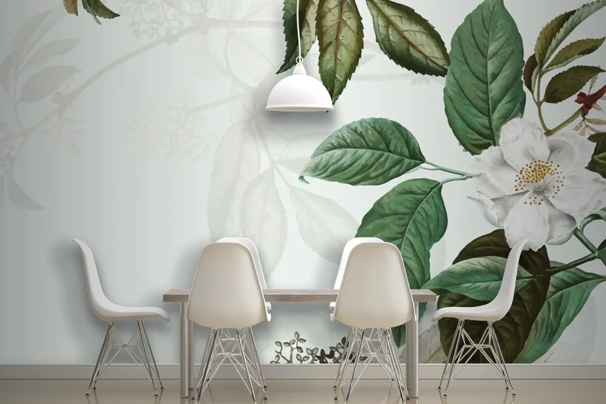 Wild Rose Frame Wallpaper Mural