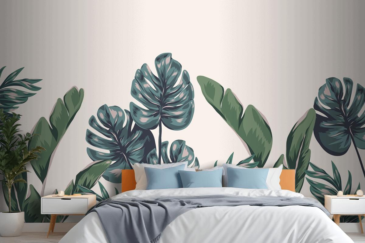 Tropical Foliage Mural Wallpaper Mural