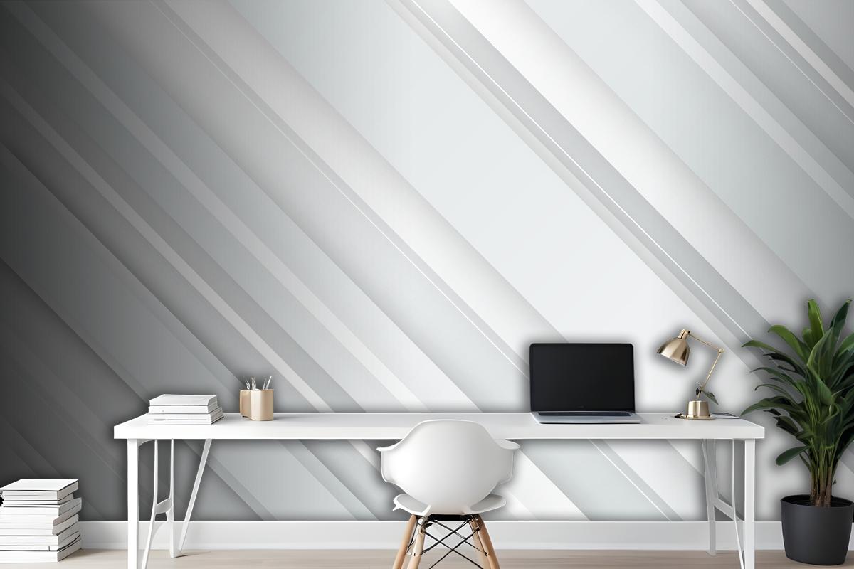 White Abstract Background Wallpaper Mural