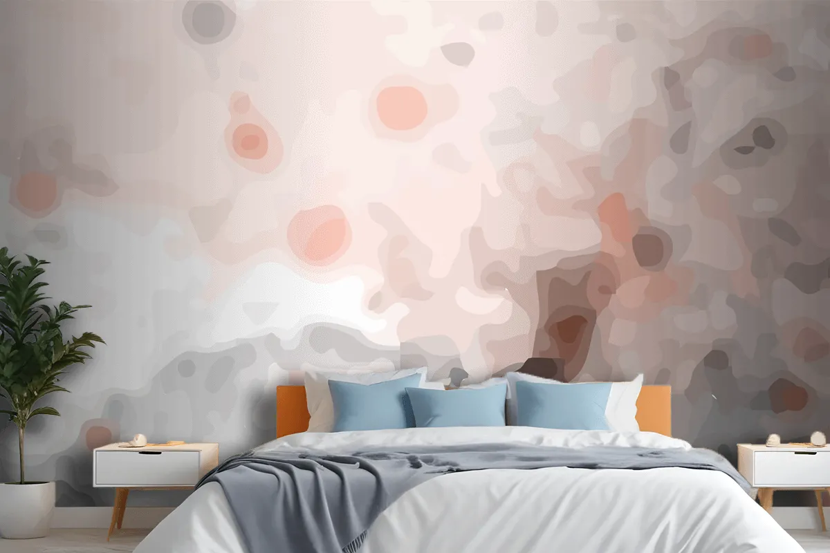 Hand Painted Watercolor Abstract Wallpaper Mural