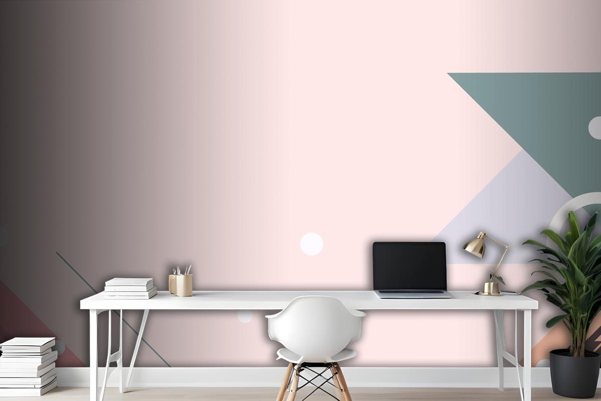 Geometric Background With Abstract Shapes Wallpaper Mural