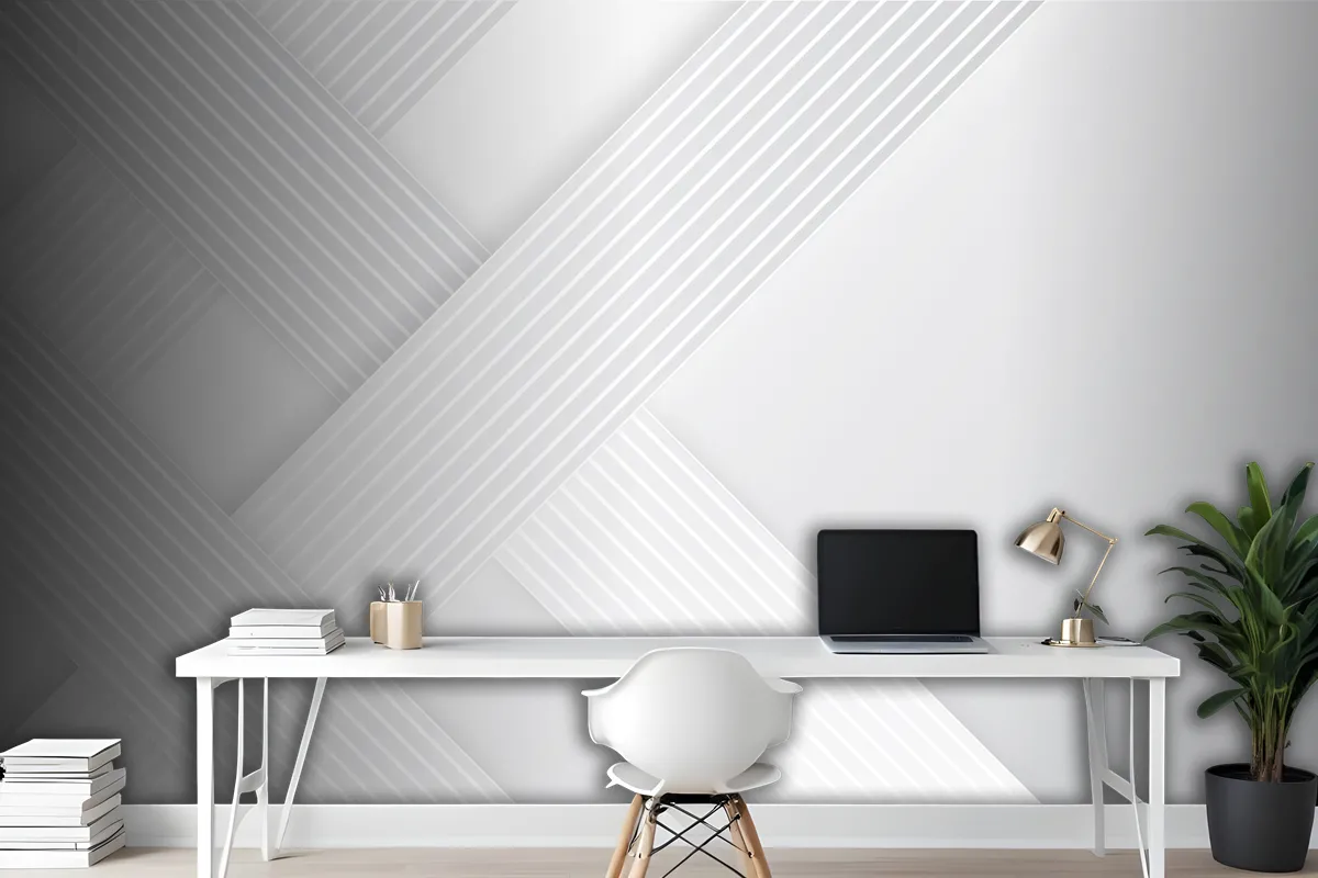 Paper Style Dynamic Lines Background Office Wallpaper Mural