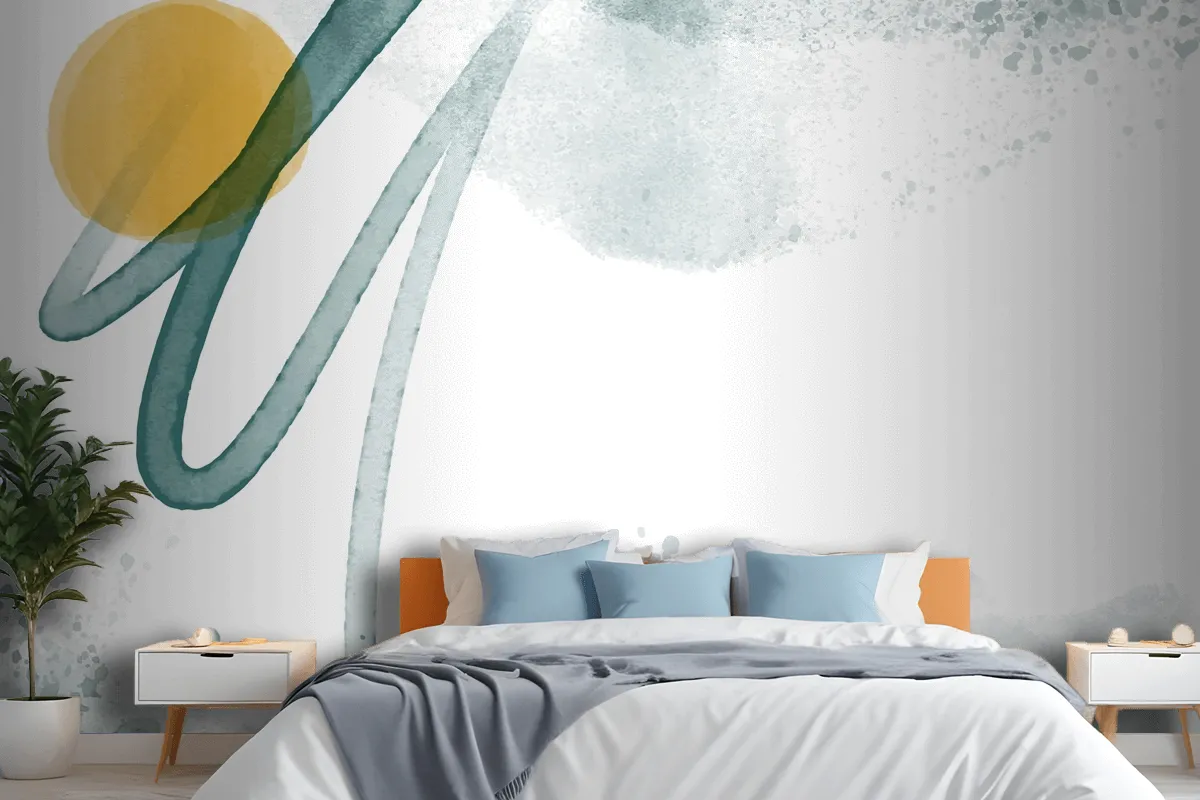 Abstract Watercolor Background Wallpaper Mural