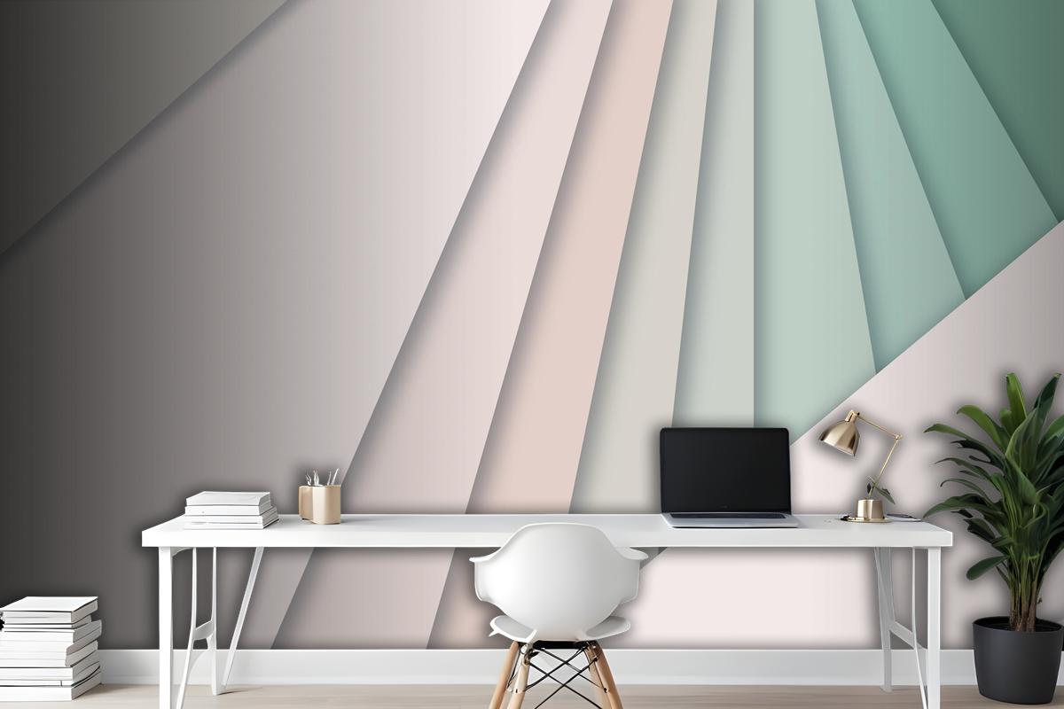 Paper Style Abstract Wallpaper Mural