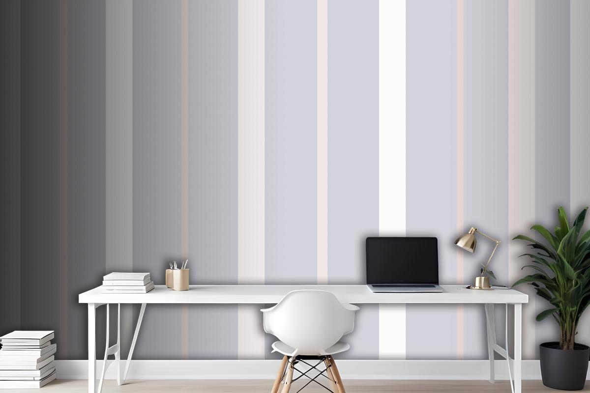 Aesthetic Background Line Pattern In Purple Pastel Wallpaper Mural