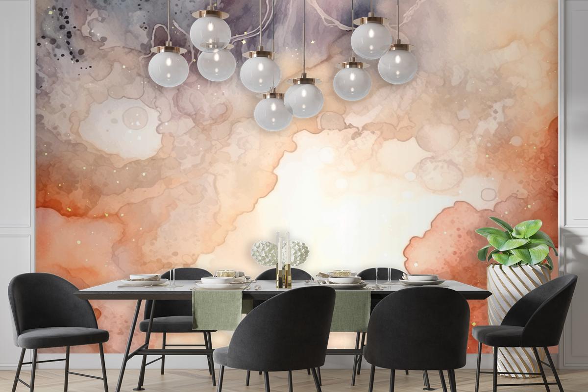 Neutral Watercolor Background Wallpaper Mural