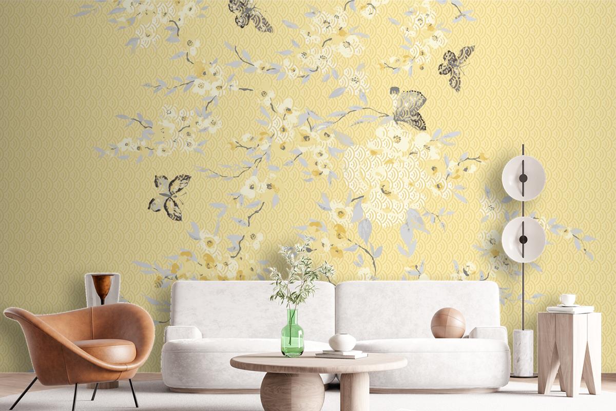 Graphic Pattern For Textile Fabric Designs Wallpaper Mural