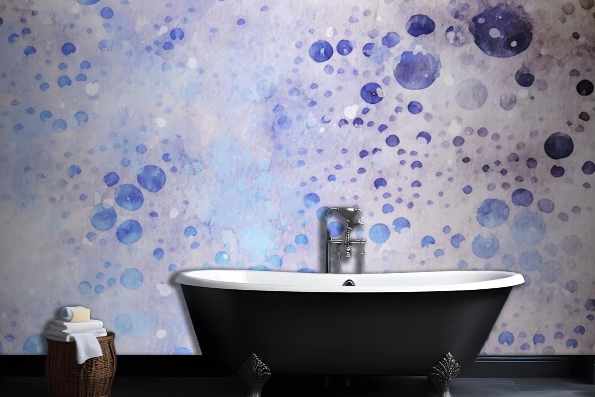 Bubble Style Watercolor Artwork Wallpaper Mural