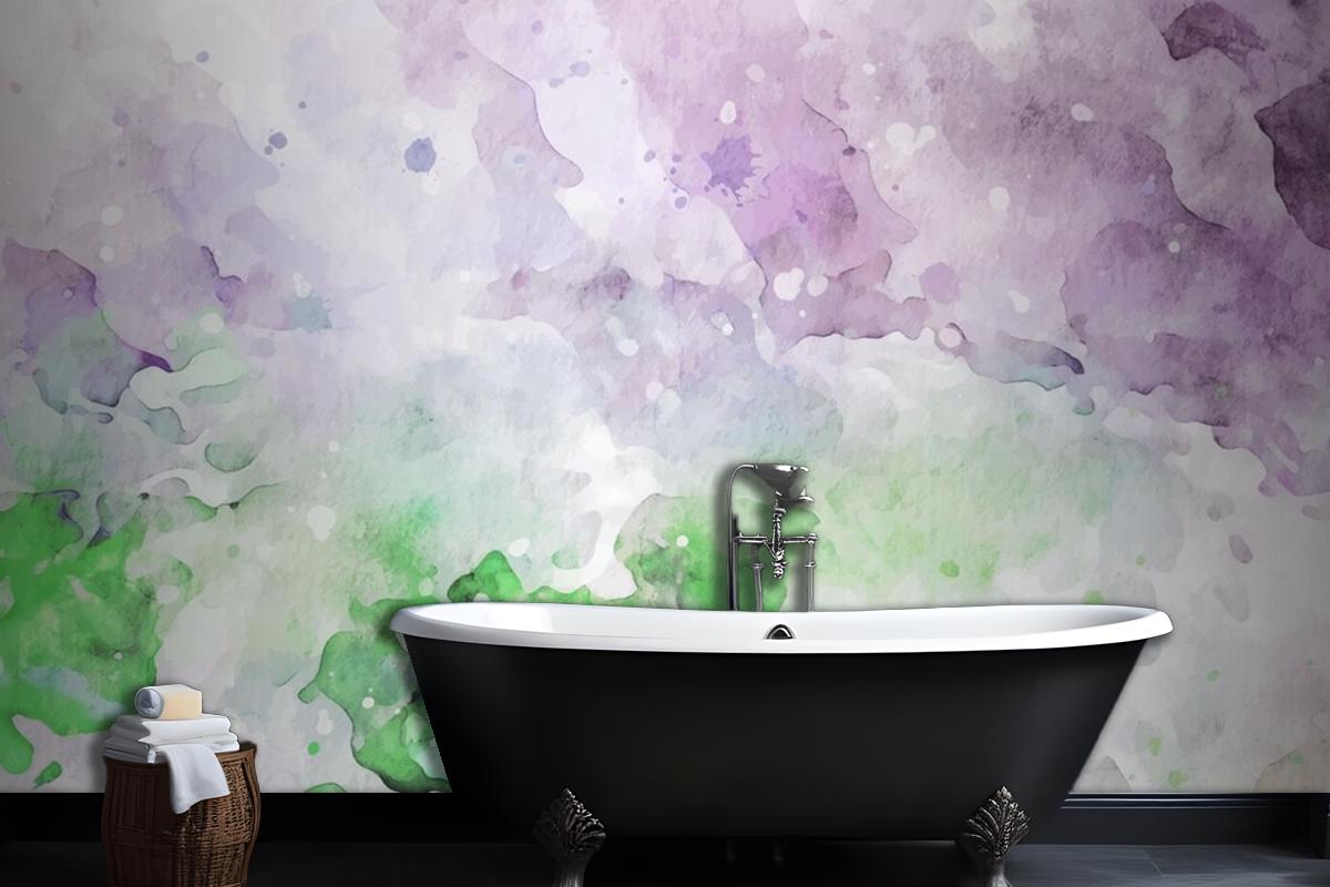 Stylish Pastel Texture Watercolor Wallpaper Mural