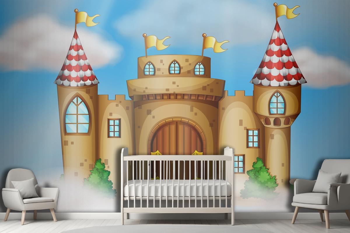 A Fairy Tale Castle On Sky Wallpaper Murals