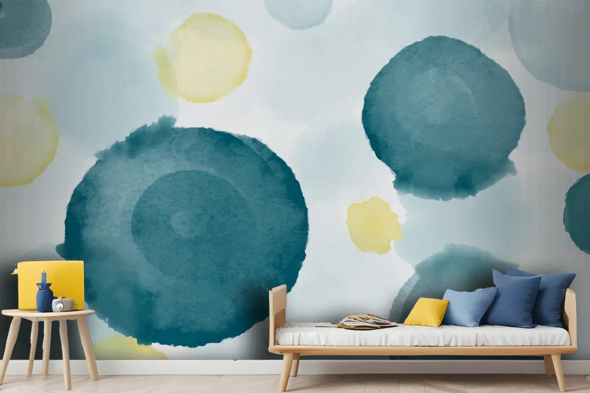 Abstract Watercolor Background Wallpaper Mural