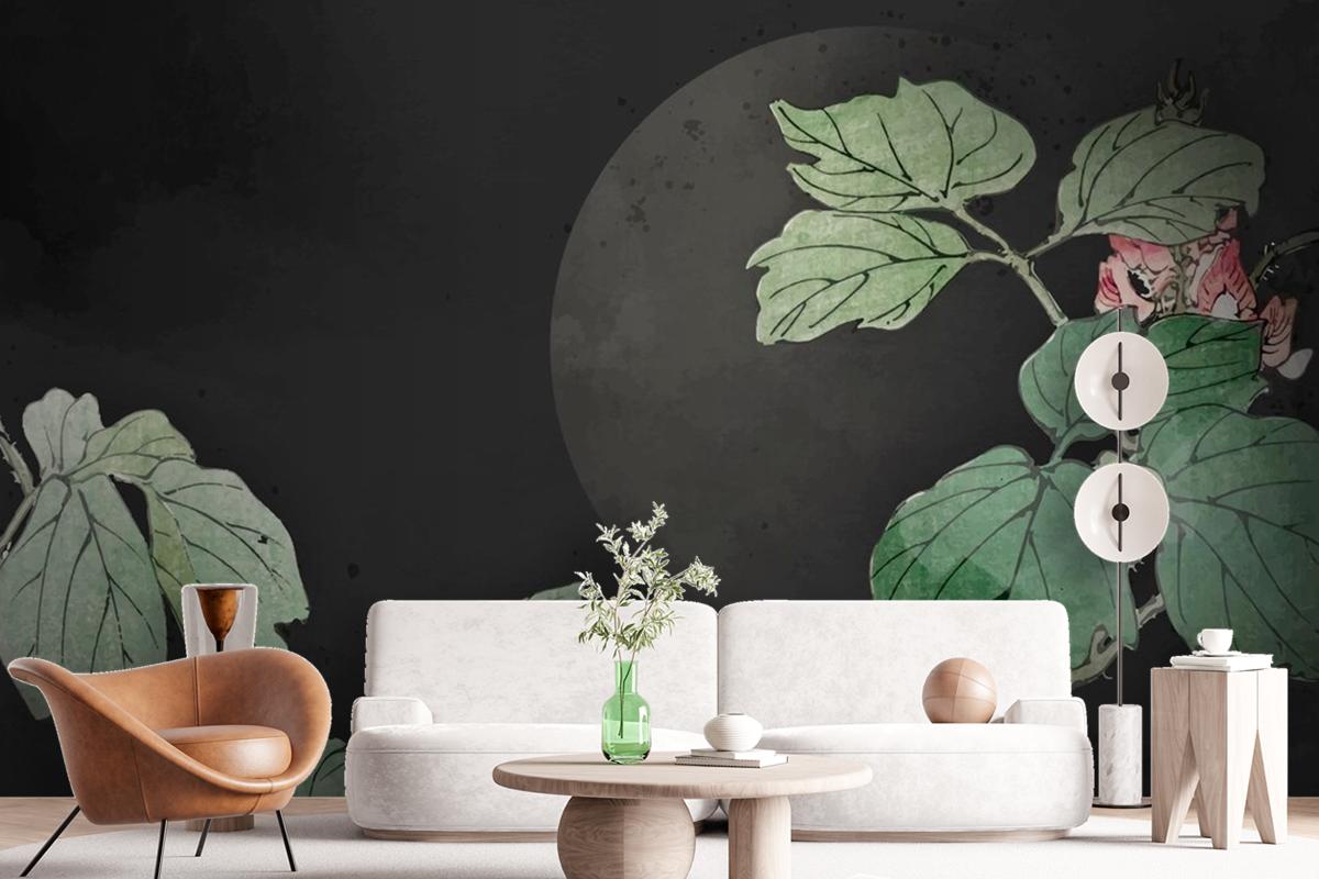 Blank Leafy Background Wallpaper Mural