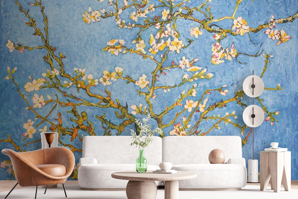 Blooming Almond Tree Wallpaper Mural