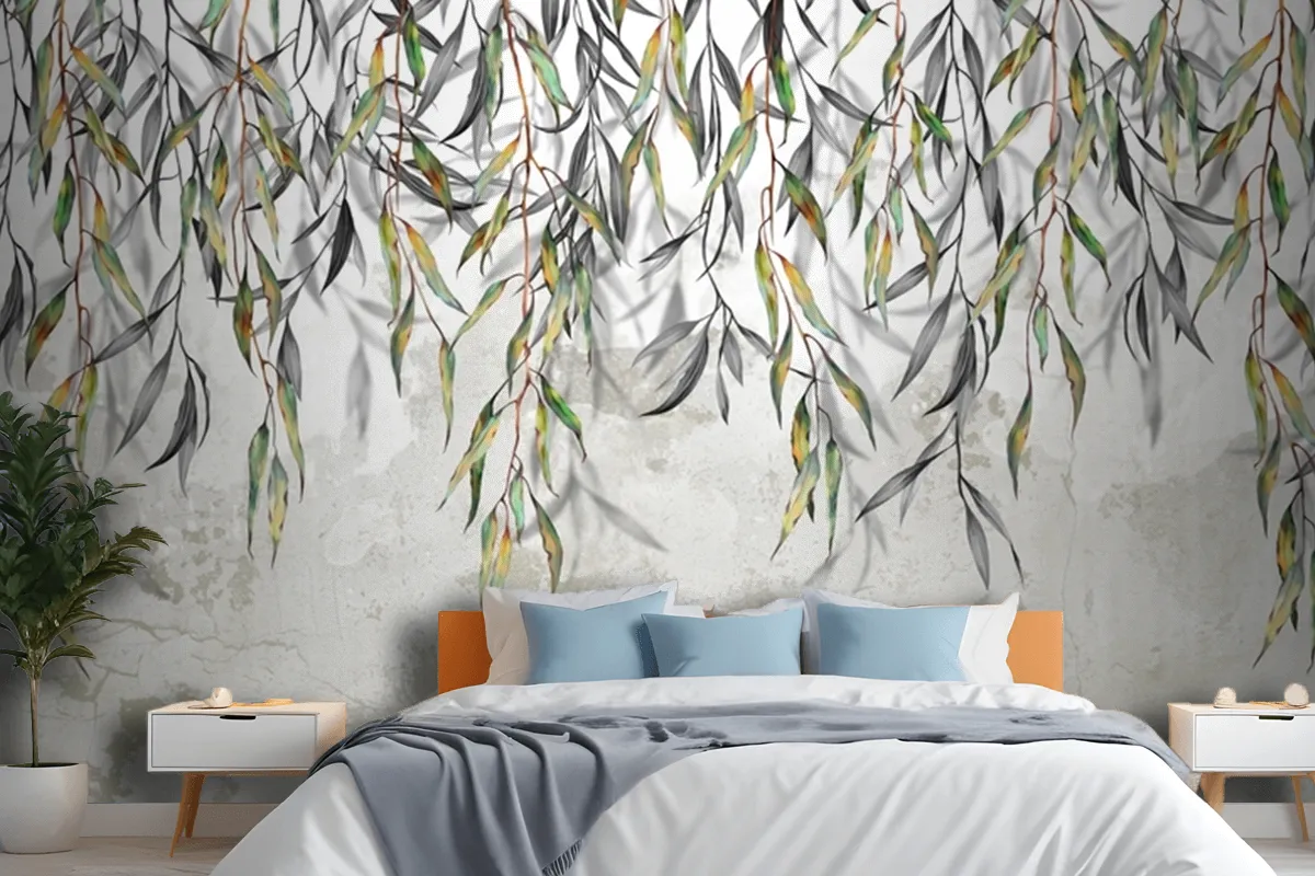 Branches Hang From Above In The Background Wallpaper Mural