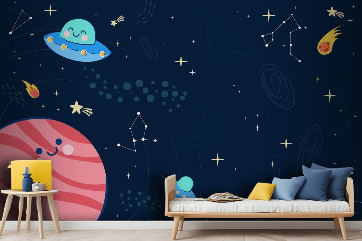 Children Space Boys Wallpaper Mural