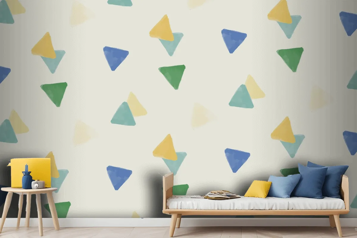 Colorful Geometric Seamless Pattern Design Wallpaper Mural