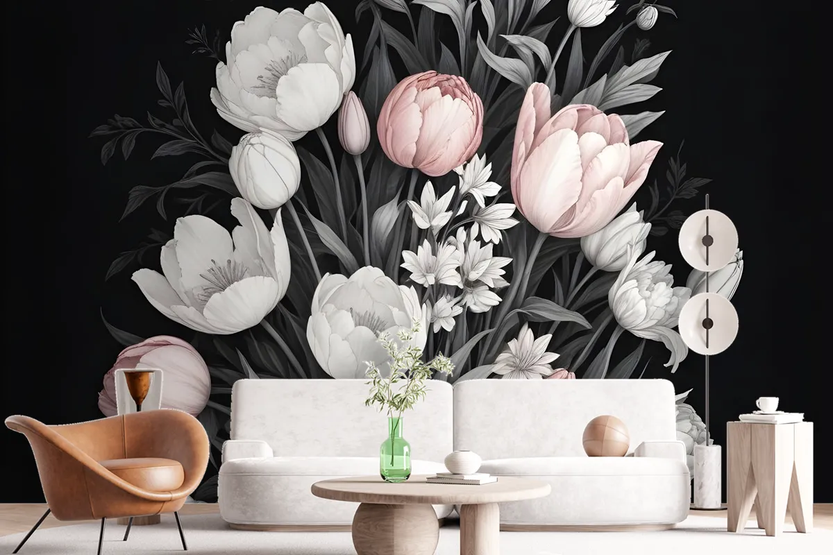 Dutch Floral Bouqet Wallpaper Mural