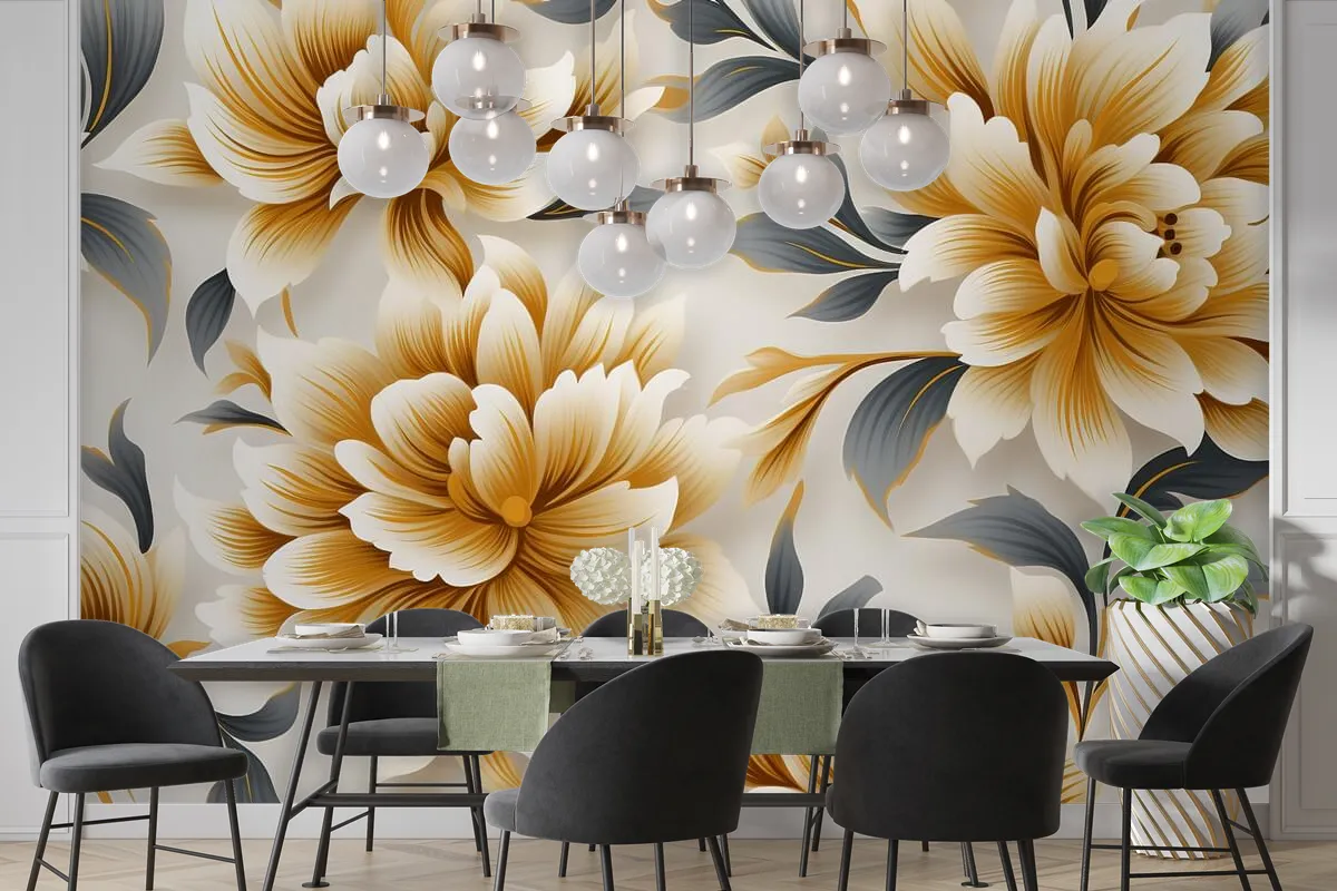 Floral Pattern Design Printing Textile Transfer Designs Pattern Flower Wallpaper Mural