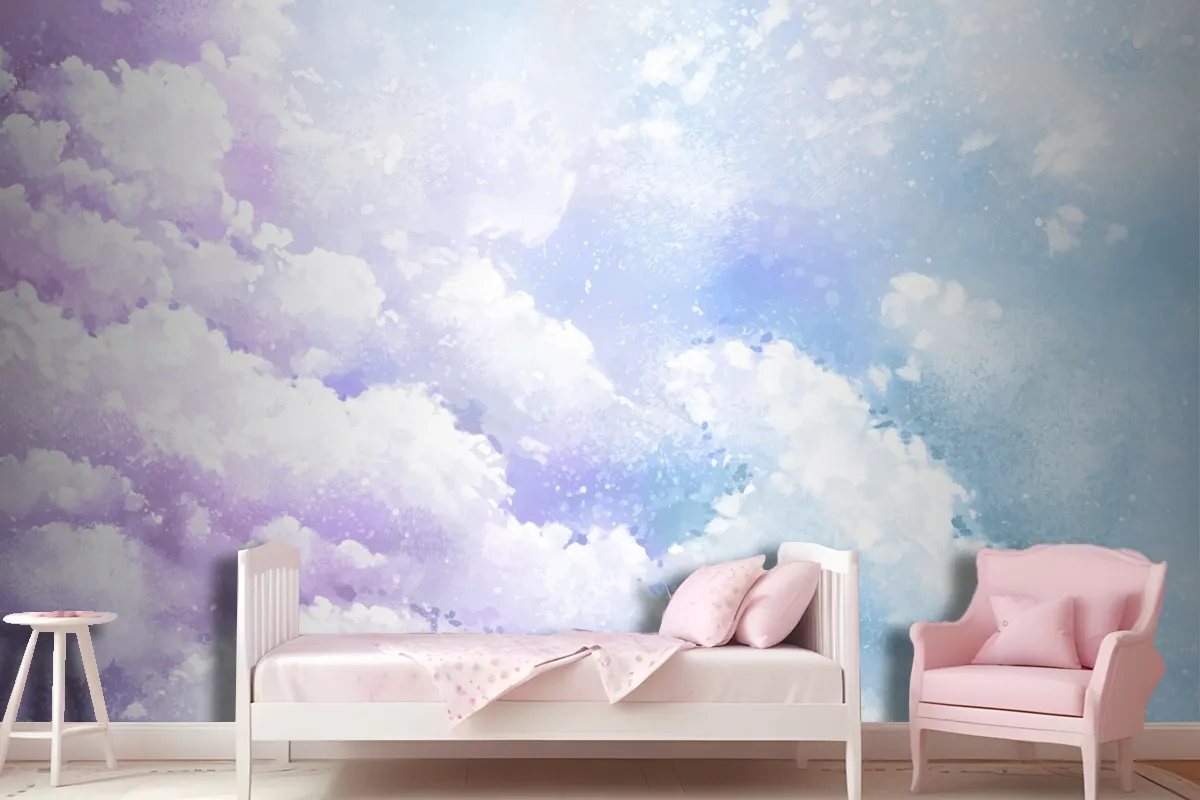 Gradient Pastel Sky Background Kids Wallpaper Mural