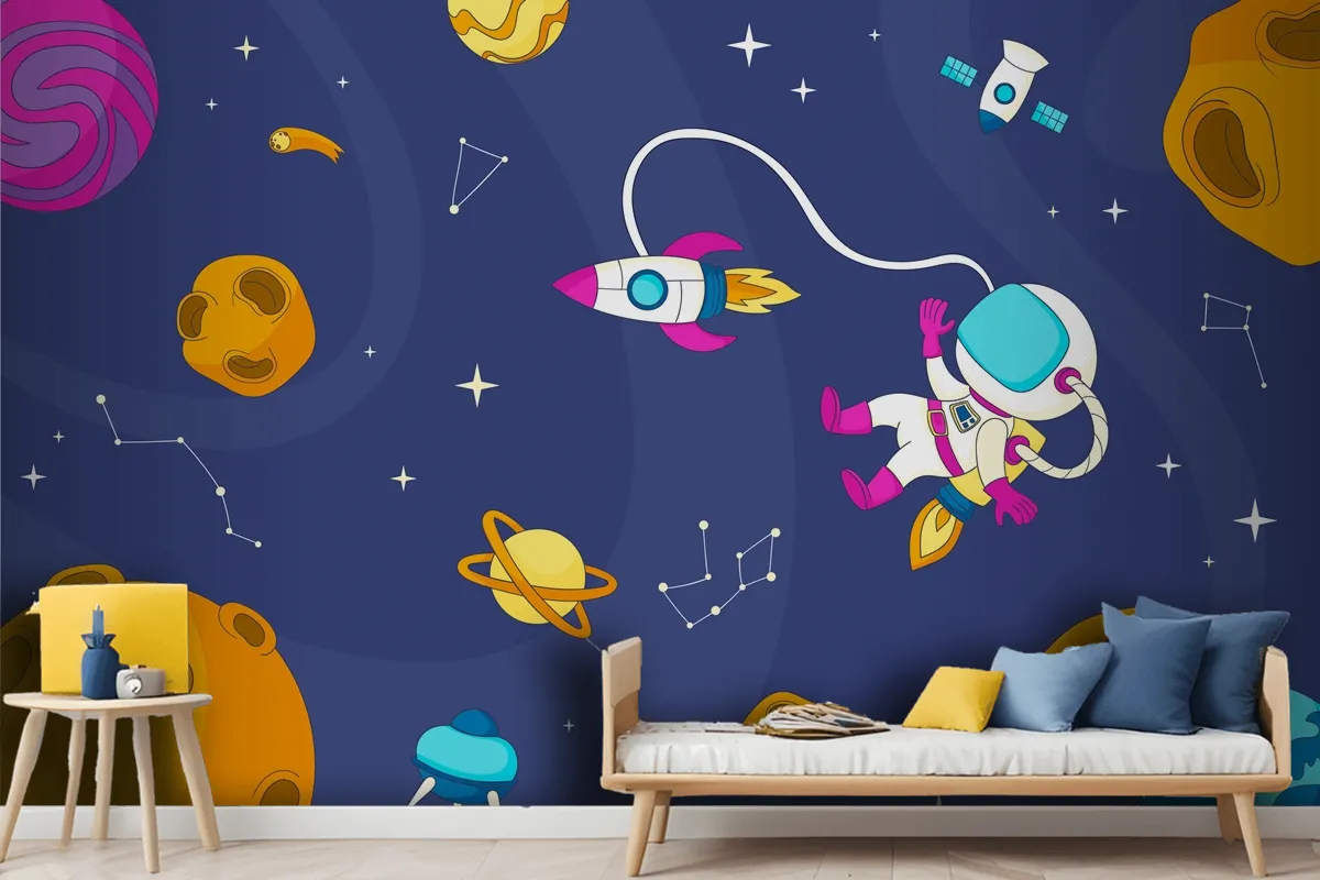 Hand Drawn Galaxy Boys Wallpaper Mural