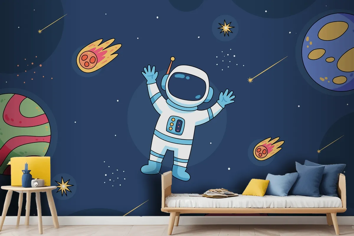 Hand Drawn Galaxy Stars Wallpaper Mural