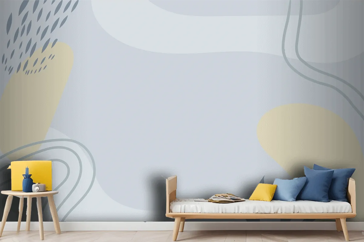 Hand Drawn Minimal Wallpaper Mural