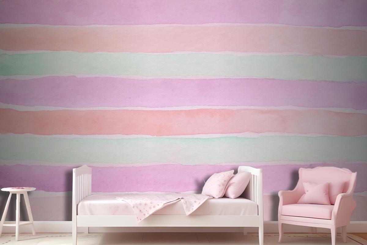 Hand Painted Watercolor Wallpaper Mural