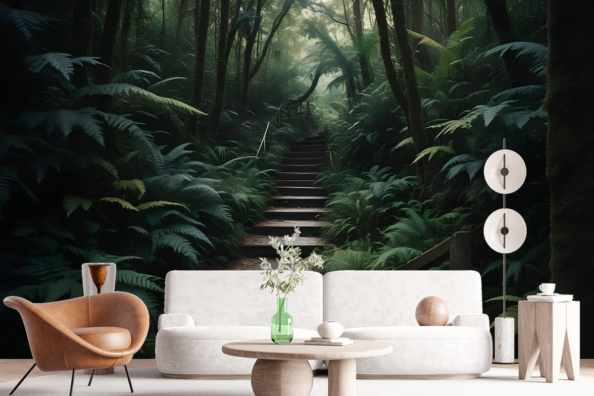 Jungle Pathway Wallpaper Mural