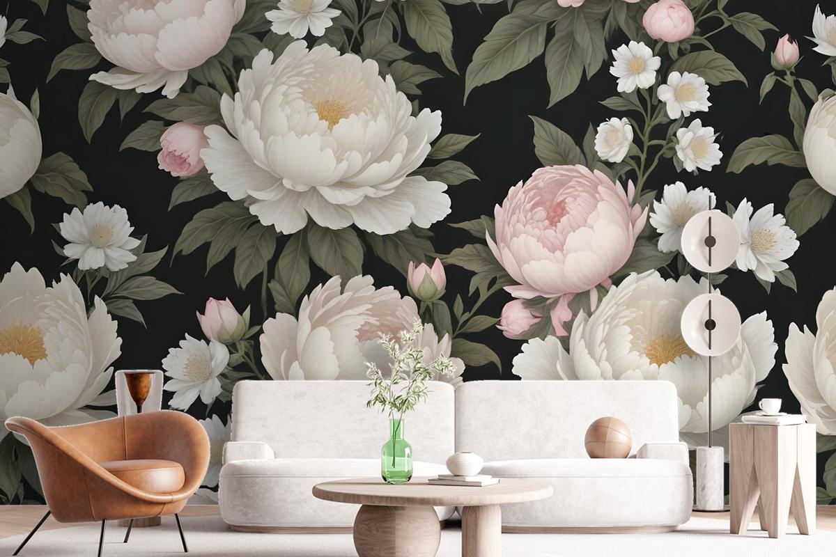 Light Blossom Flowers Wallpaper Mural