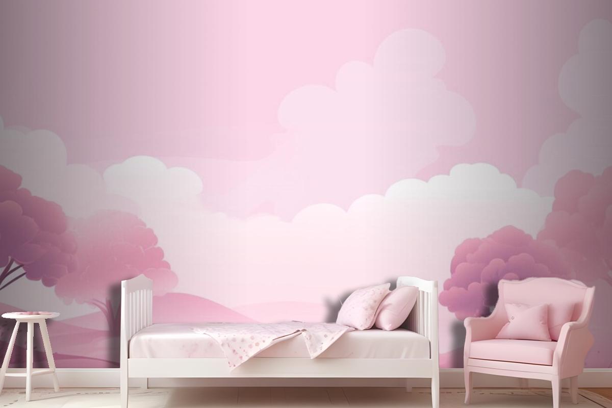 Light Pink Background Wallpaper Mural