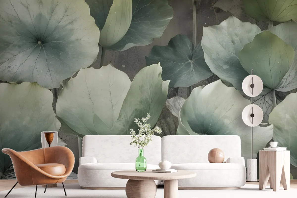 Lotus Leaf Wallpaper Mural