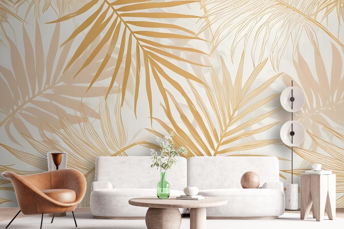 Lux Exotic Style Tropical Leaf Wallpaper Mural