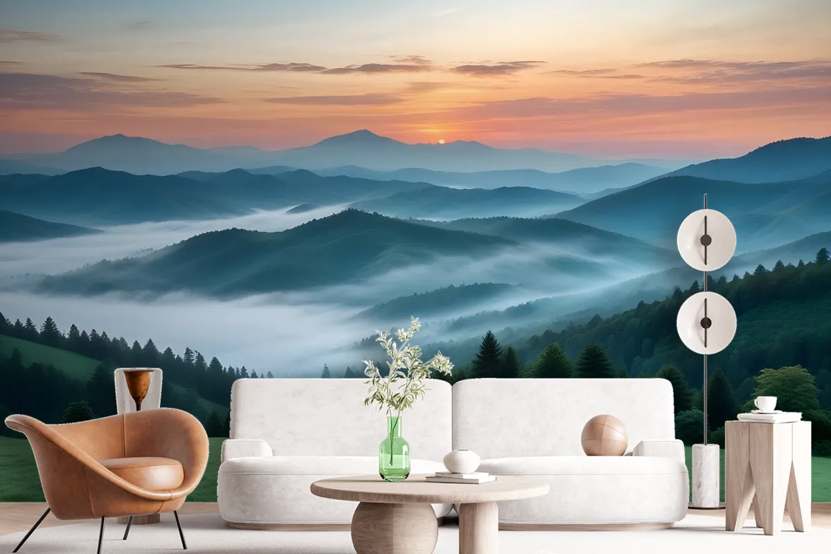 Mountain Scenic Landscape Wallpaper Mural