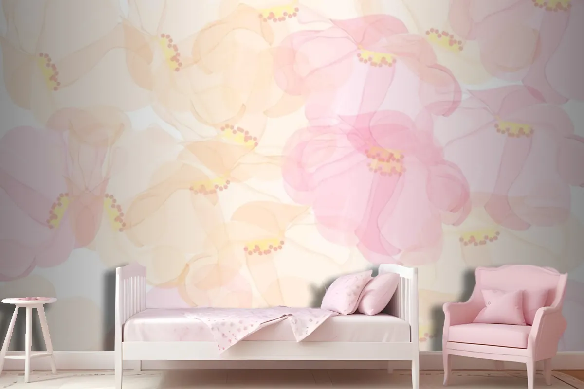 Seamless Pattern Floral Background Design Wallpaper Mural