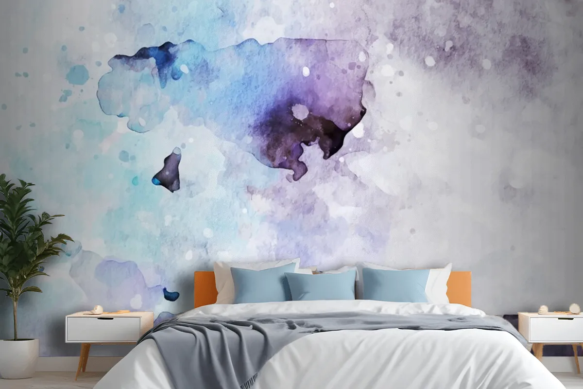 Simple Watercolor Background Wallpaper Mural