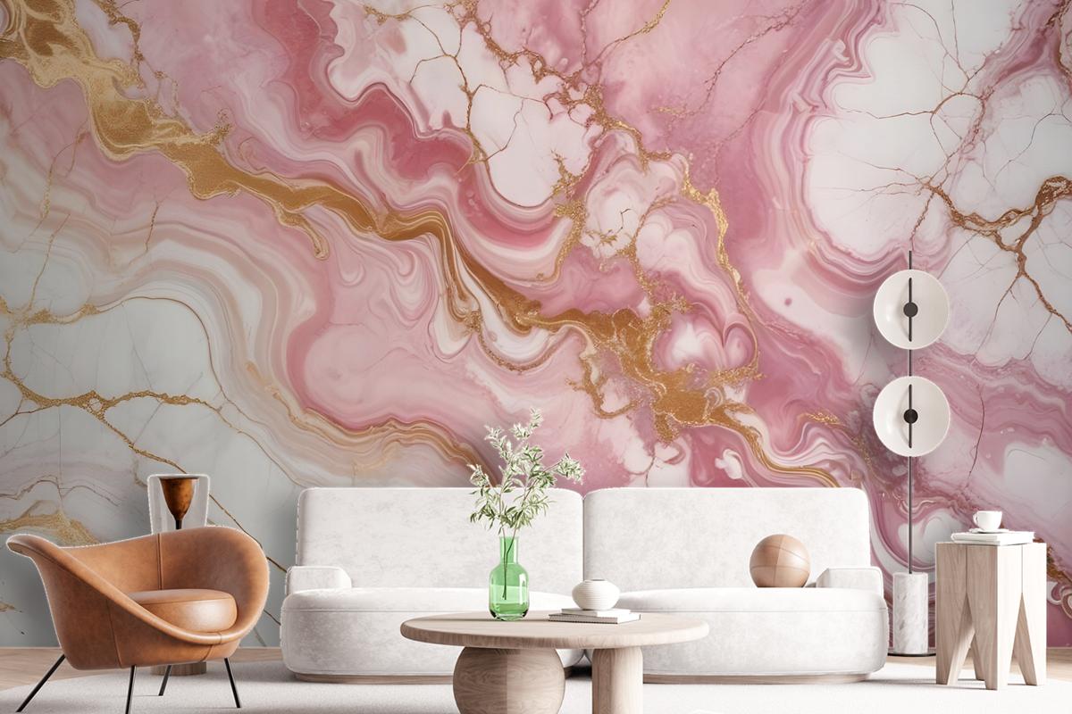 Soft Marble Abstract Art Wallpaper Mural