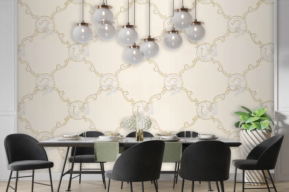 Vintage Ornamental Pattern Wallpaper Mural