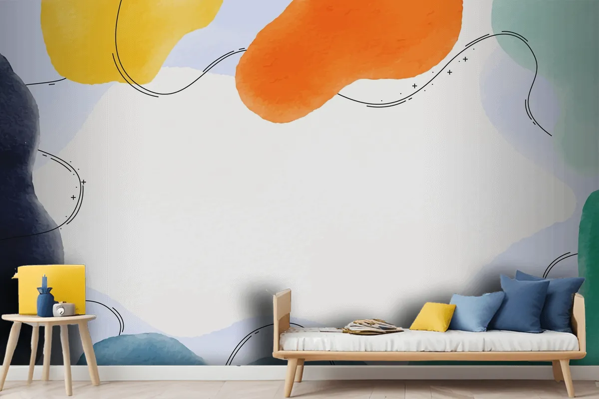 Watercolor Abstract Background Wallpaper Mural