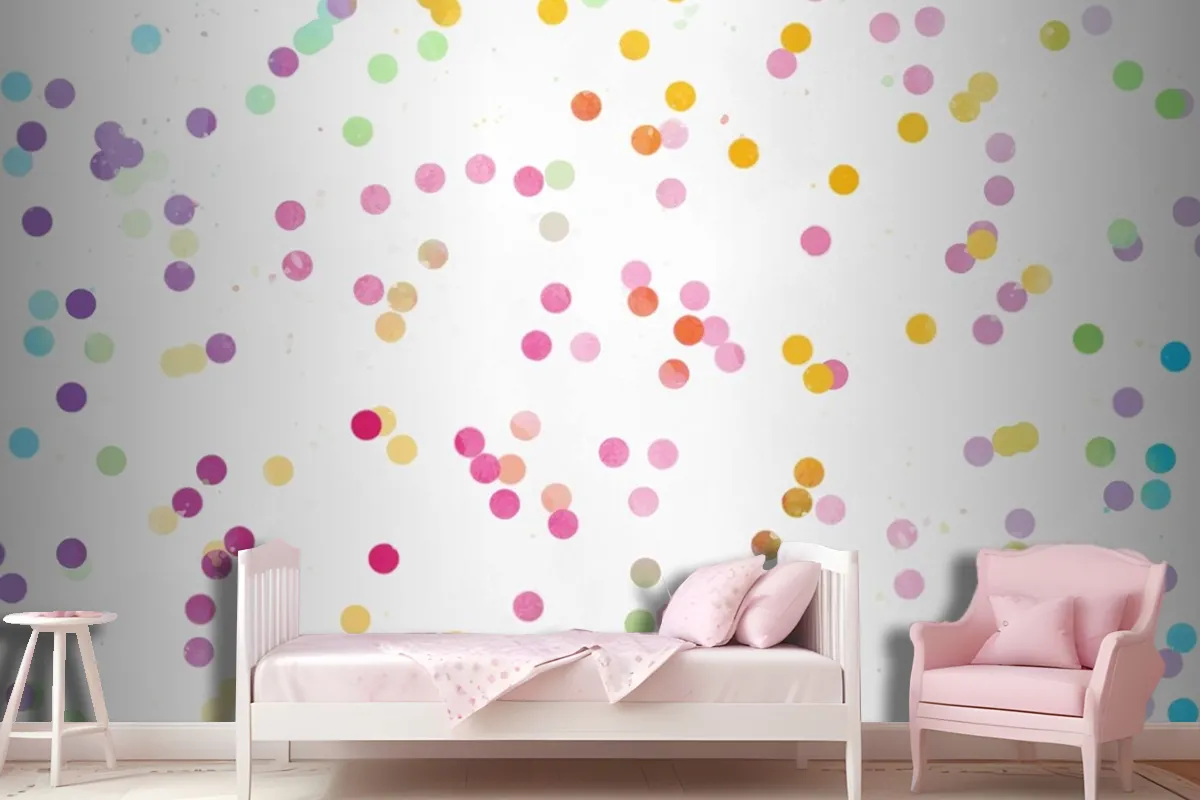 Watercolor Rainbow Background Wallpaper Mural