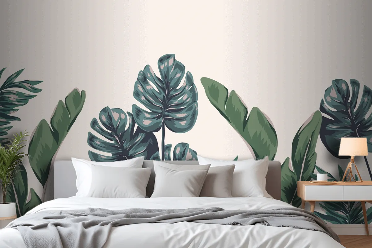 Tropical Foliage Mural Wallpaper Mural