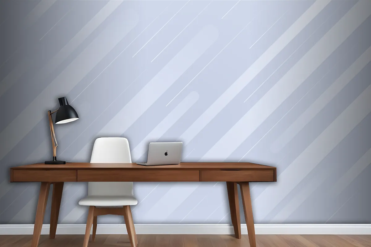 Gradient White Monochrome Background Office Wallpaper Mural