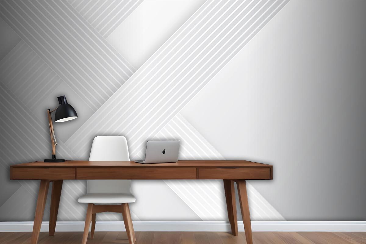 Paper Style Dynamic Lines Background Office Wallpaper Mural