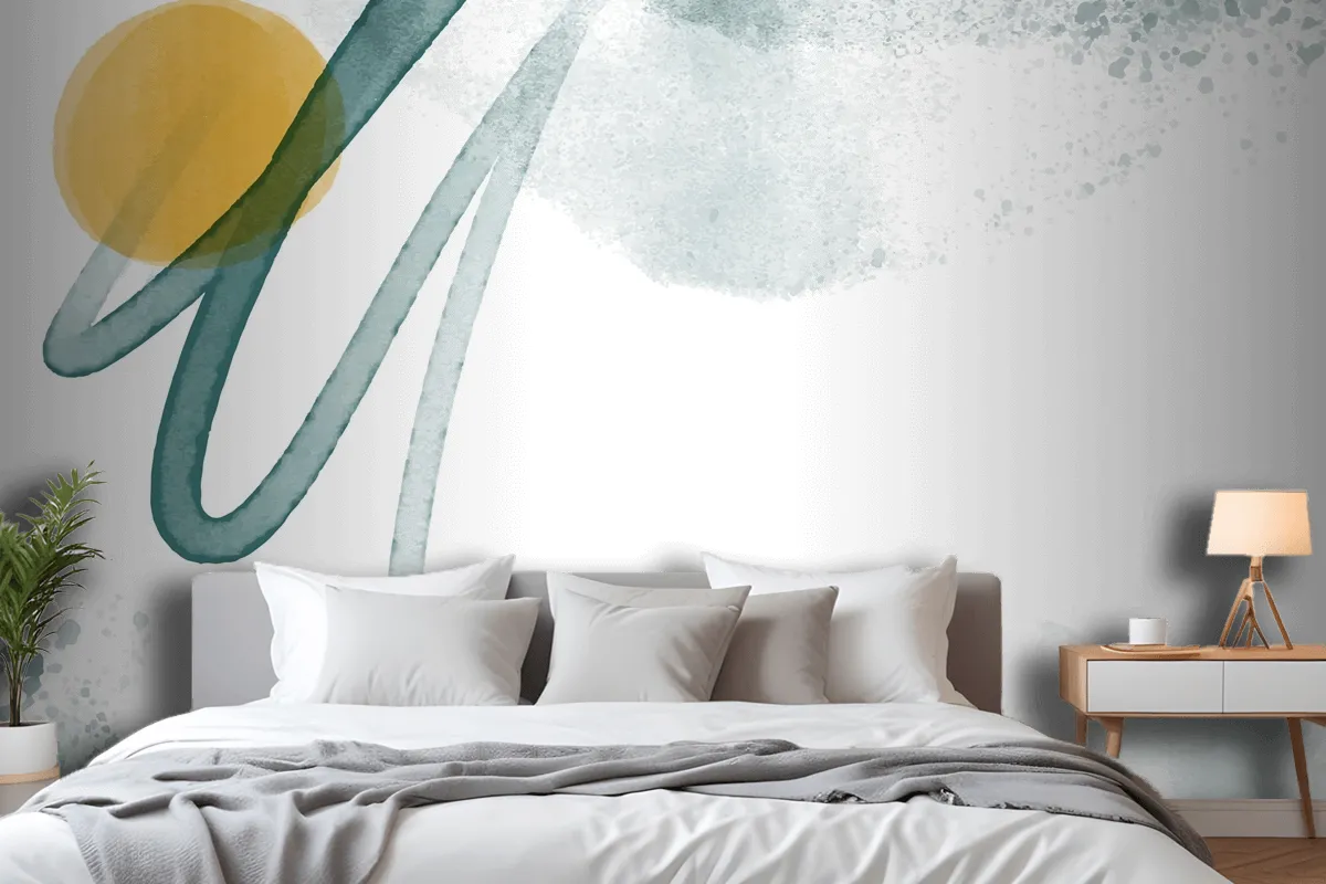 Abstract Watercolor Background Wallpaper Mural