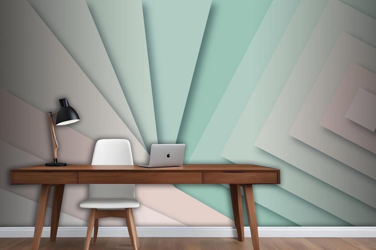 Paper Style Abstract Background Wallpaper Mural