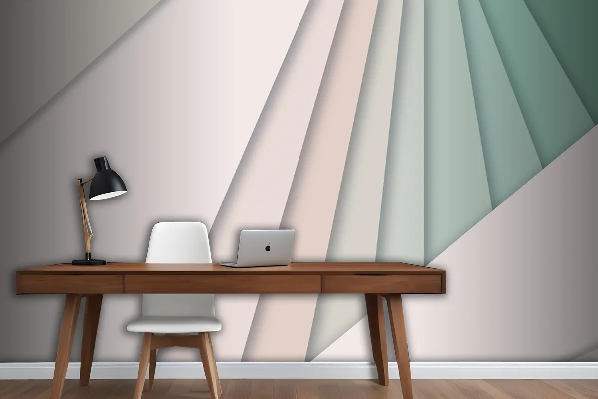 Paper Style Abstract Wallpaper Mural