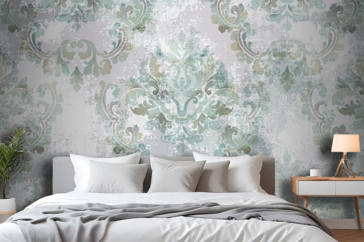 Baroque Texture Pattern Bedroom Wallpaper Mural